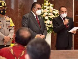 Gubsu Ucapkan Selamat Kepada Pengurus Moderamen GBKP 2020-2025
