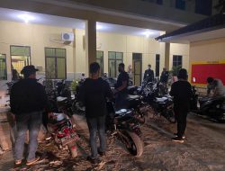 Satreskrim Polres Sergai Amankan 25 Unit Sepeda Motor Dari Aksi Balap Liar