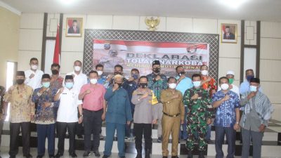 Kapolres Serdang Bedagai Mengikuti Zoom Meeting Dalam Rangka Deklarasi Tolak Narkoba Menuju Sumut Bersinar