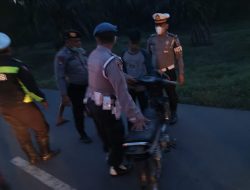 Patroli Asmara Subuh di Jalan Matapao- Sei Rampah, Sepeda Motor Tanpa Dokumen Diamankan Polisi