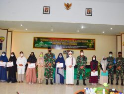 Peringatan Nuzulul Qur’an, Danrem 162/WB Berikan Penghargaan Putra Putri Prajurit Berprestasi