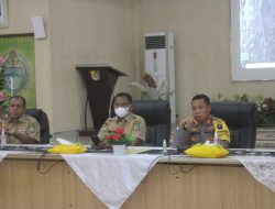 Kapolres Sampaikan Arahan Saat Rakor Penanganan Covid19 dan Penerapan PPKM Skala Mikro Kabupaten Serdang Bedagai