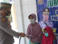Jumat Barokah di Mesjid Jamik Bairurahim, Kapolres Sergai Berikan Bantuan Sembako dan Santuni Anak Yatim