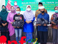 Ketua LKKS Kab. Sumbawa Salurkan Sembako Untuk Kaum Dhu’afa