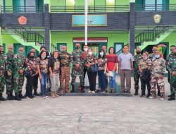 Dansatgas Pamtas RI-RDTL Sambut Hangat Kunjungan AKA di Mako Satgas