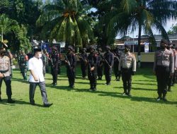 Bupati Lobar Pimpin Apel Gelar Pasukan Operasi Ketupat-Rinjani Tahun 2021