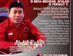 Ketua DPRD Abdul Rafiq: Orang Miskin Sakit Jangan Dibeda-bedakan, Apalagi dipersulit!