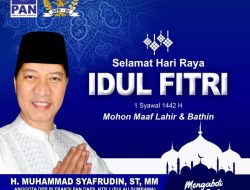 Ucapan Selamat Hari Raya Idul Fitri 1442 Hijriah H Muhammad Syafrudin, ST., MT Anggota DPR RI F-PAN Dapil NTB I (Pulau Sumbawa) 
