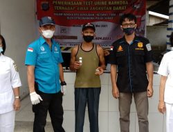 Polres Sergai Lakukan Penyekatan dan Lakukan Pemeriksaan Urine Kepada Pengendara