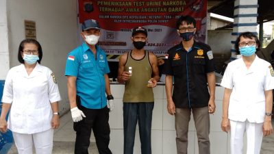 Polres Sergai Lakukan Penyekatan dan Lakukan Pemeriksaan Urine Kepada Pengendara