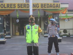 Kapolres Sergai Pimpin Apel Kesiapan Antisipasi Takbir Keliling Idul Fitri 1442 H