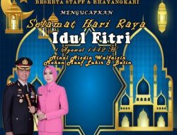 Ucapan Selamat Hari Raya Idul Fitri 1442 Hijriah Kapolres Dompu Berserta Staff & Bhayangkari