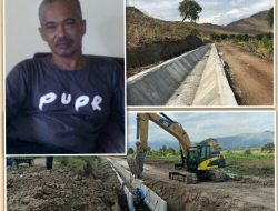 Mantap!, Progres Fisik Jaringan irigasi Tanju Dompu Capai 37 Persen