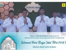 PT PLN Area Sumbawa Mengucapkan Selamat Hari Raya Idul Fitri 1442 H / 2021 M