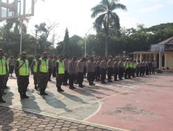 Apel Pengamanan, Polres Celegon Peringati May Day Tahun 2021