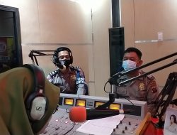 Sosialisasi Operasi Ketupat, Satlantas Polres Sergai Tal Show di Radio