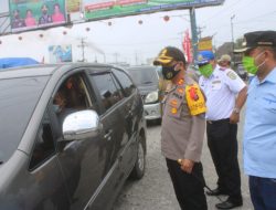 Kapolres Sergai Pimpin Penyekatan Kendaraan Mudik Lebaran