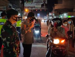 Kapolres Sergai Pimpin Penyekatan  Kendaraan Malam Takbiran, seratusan Kendaraan Di Putar Balik