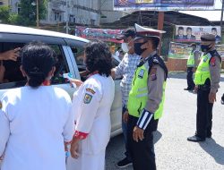 Kapolres Sergai Pimpin Penyekatan Kendaraan Mudik Lebaran