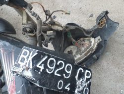 Ditabrak Truk Box, Pengendara Suzuki Smash Warga Sergai  Tewas di TKP