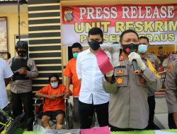 Polres Sergai Tangkap Pembunuh Janda dan Penadah Barang Curian