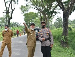 Bupati Batu Bara Tinjau Lokasi Penataan Lingkungan  di Desa Sei Bejangkar