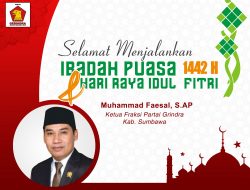 Ketua F-Partai Gerindra DPRD Kab. Sumbawa Mengucapkan Selamat Menjalankan Ibadah Puasa & Hari Raya Idul Fitri 1442 H
