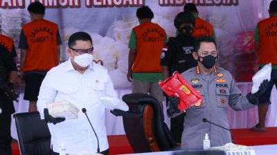 Kepala BNN RI Hadiri Pengungkapan Kasus 1,129 Ton Sabu Jaringan Timur Tengah-Indonesia