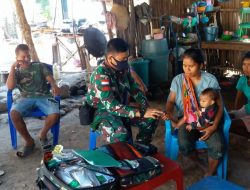 Salut, Peduli Kesehatan Warga Binaan, Tim Kesehatan Pos Silawan Yonif 742/SWY Berikan Pengobatan gratis