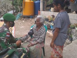 Berikan Pelayanan Door to Door, Personel Satgas Pamtas Yonif 742/SWY Peduli Kesehatan Warga