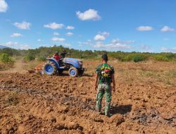 Pos Salore Satgas Pamtas Yonif 742/SWY Bangkitkan Ekonomi Masyarakat Melalui Pertanian