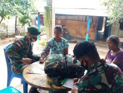 Tim Kesehatan Pos Motaain Berikan Pelayanan Kesehatan Gratis
