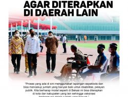 Tinjau Vaksinasi di Stadion Patriot, Presiden: Model Seperti Ini Agar Diterapkan di Daerah Lain