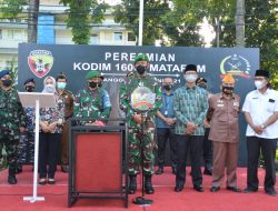 Danrem 162/WB Resmikan Pergantian Nomenklatur Kodim 1606/Lobar Menjadi Kodim 1606/Mataram