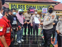 Kapolres Simalungun Terima Penunjukan Sikap Dukungan Terhadap Polri Perihal Pembunuhan Marsal Harahap.
