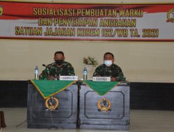 Korem 162/WB Berikan Sosialisasi Pembuatan Wabku dan Penyerapan Anggaran Tahun 2021
