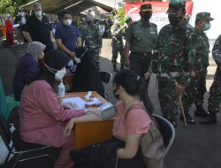Danrem 061/Sk Pantau Antusias Masyarakat Mengikuti Vaksinasi di RS. Salak Bogor.