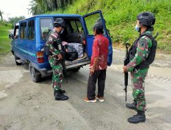 Jaga Stabilitas Keamanan, Satgas Yonif 512 Gelar Sweeping Rutin Di Perbatasan Papua.