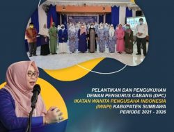 Sah! IWAPI Sumbawa dilantik, Inilah Pesan Wabup Dewi Noviany