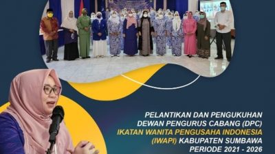 Sah!  IWAPI Sumbawa dilantik, Inilah Pesan Wabup Dewi Noviany