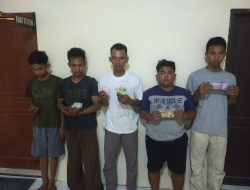 Asyik Bermain, 5 Warga Pantai Cermin Digrebek Polisi