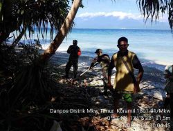 Pura Giri Brawijaya Menjadi Sasaran Kegiatan Jumat Bersih Koramil 180101/Manokwari