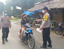 Polres Sergai Semakin Rutin Laksanakan Kegiatan Ops Yustisi dan Sosialisasi PPKM di Kecamatan Kotarih