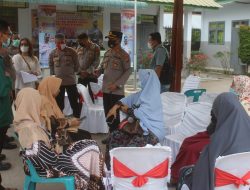 Kapolres Sergai Tinjau Pelaksanaan Gebyar Vaksin Massal 25000 Guru Dan Lansia
