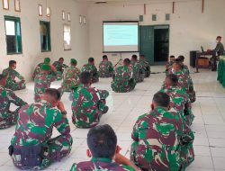 Laju Kasus Covid-19 Terus Naik, Dokter Satgas Pamtas Sektor Timur Berikan Penyuluhan