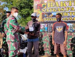 Masyarakat Umanen Sasaran Baksos Satgas Pamtas RI-RDTL Sektor Timur
