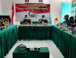 Dansatgas Sektor Timur Kembali Ingatkan Prajuritnya dan Masyarakat Terapkan Prokes Covid-19