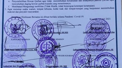 Jelang Perayaan Idul Adha Forkopimda dan Tokoh Agama Keluarkan Himbauan Bersama