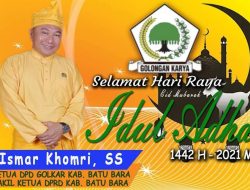 Keluarga Besar Dewan Pimpinan Daerah DPD Partai Golkar Kabupaten Batubara, Mengucapkan Selamat Hari Raya Idul Adha 1442 H 2021 M. 
