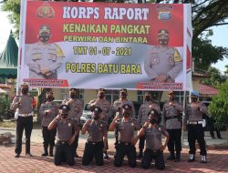 Di Hari HUT Bhayangkara Ke 75, 23 Personil Polres Batubara Terima Kenaikan Pangkat Setingkat Lebih Tinggi